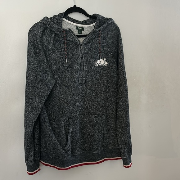 ROOTS SALT AND PEPPER 1/4 ZIP SWEATER - Picture 2 of 16